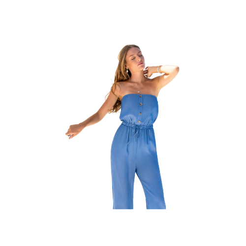 Soft Sun Blue Jumpsuit