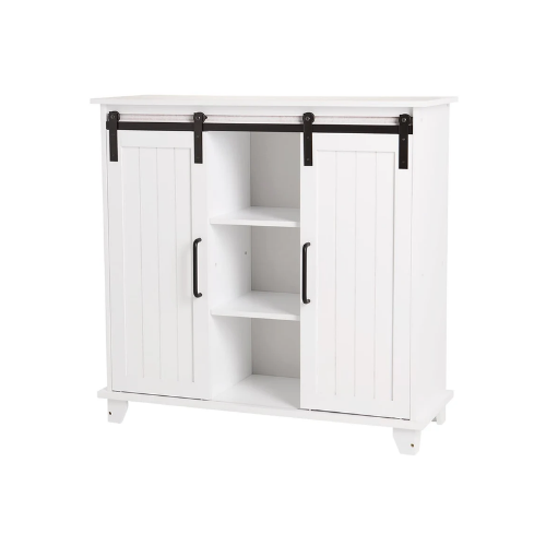 Storage Cabinet With Sliding Barn Style Door