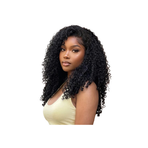 Sunber Burmese Curly Glueless Install Half Wig with Finger Coily Ends Beginner Friendly Flash Sale