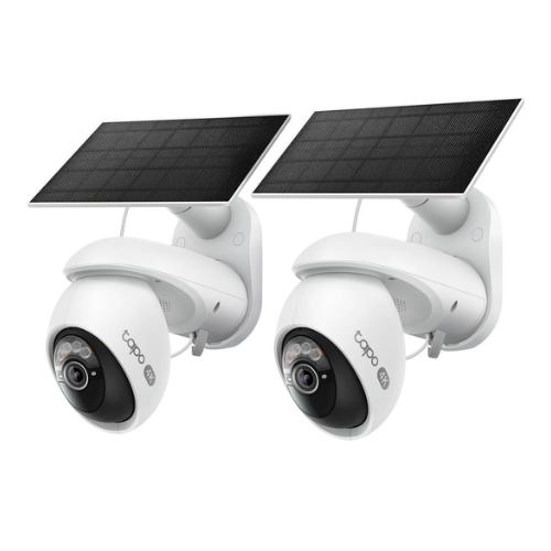 Tapo C660 Kit 4K Solar Outdoor Pan/Tilt Security Camera, VistaCam 360 2-Pack