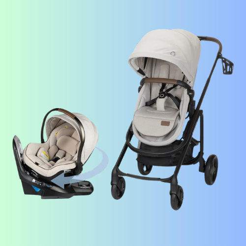 Tayla Max Peri 180° Rotating Infant Car Seat Travel System in Desert Wonder