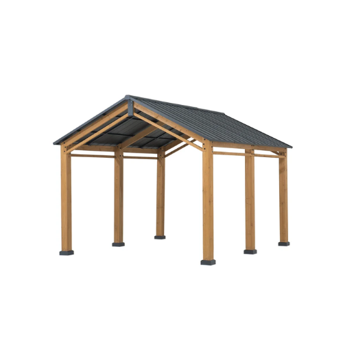 Timberland Compact Wood Carport, 11x13