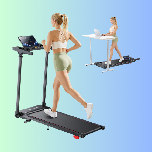 Toputure TP7 Standing Desk Treadmill with Laptop Desk
