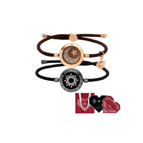 [Totwoo Signal Gift Box] Sun & Moon Touch Bracelets with Milan Rope
