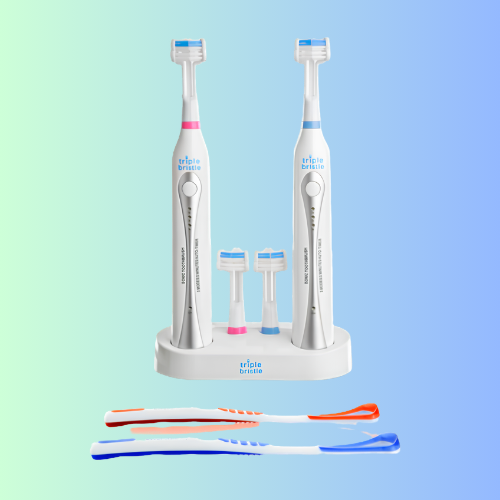 Triple Bristle Duo 3-sided Sonic Electric Toothbrush