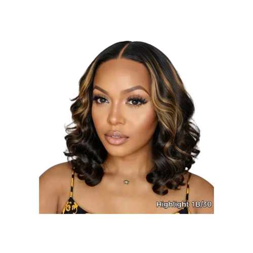 Wear Go Short Loose Wave 6×5 Lace Wig Barrel Curls Glueless Wig Pre Cut Lace 180% Density