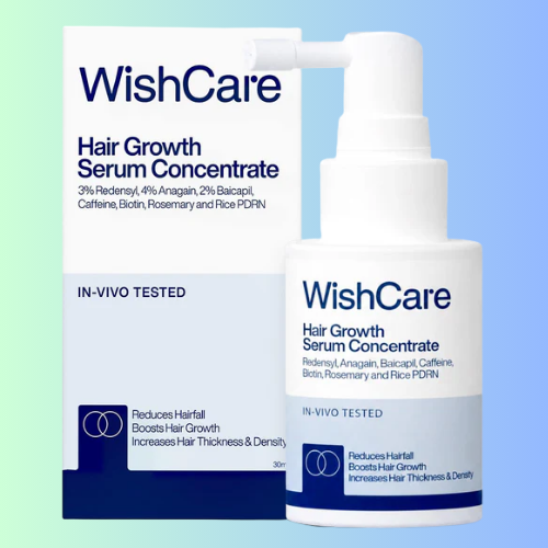 Wishcare Hair Growth Serum Concentrate With 3% Redensyl, 4% Anagain, Rice Water, Biotin - 30 ml - Pack of 1