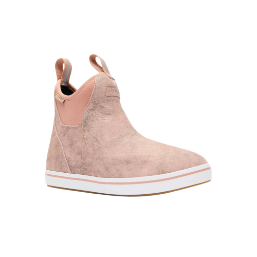 Women's Leather Ankle Deck Boot