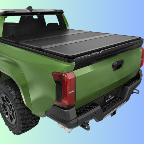 YITAMOTOR FRP Hard Tri Fold Truck Bed Tonneau Cover Fits for Toyota Tacoma 2024 2025 2026 5 ft Bed
